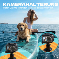 SOLAVERO Stand Up Paddleboard met alle accessoires, opblaasbaar paddleboard voor beginners en gezinnen, 323 x 83 x 15 cm, stabiel SUP-board, belastbaar tot 200 kg, met anti-slip EVA-dek voor