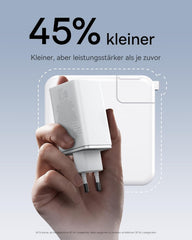 Snellader - USB C - Adapter USB C - 65W - Wit - Baseus