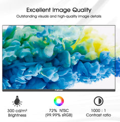 Caixun 27 inch 100 Hz IPS Gaming Monitor, USB Tpye-C FHD monitor met ingebouwde luidspreker en ultradunne lunette, HDMI DP USB-C aansluitingen (USB-C en DP-kabel meegeleverd)