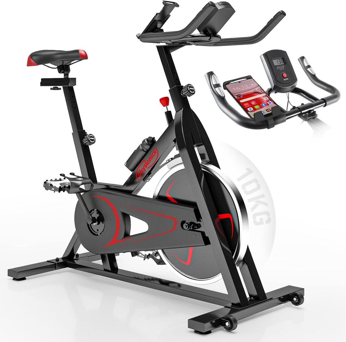 Hometrainer - Fiets - LCD-scherm - Hartslagmeter - Max 120kg