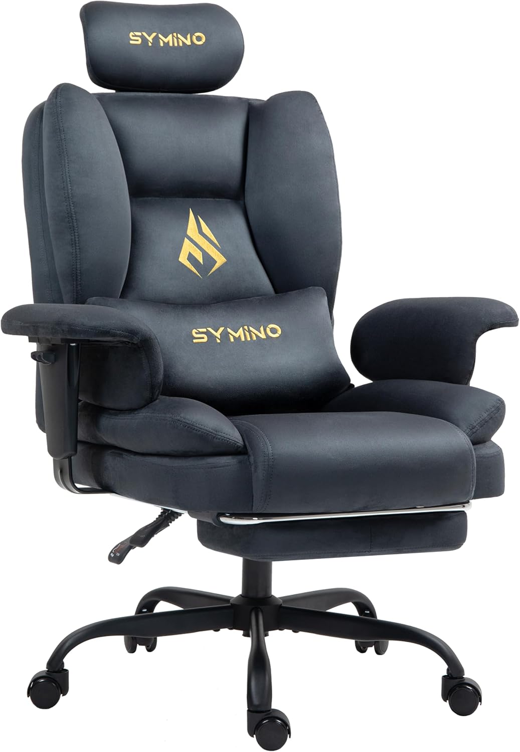 Ergonomische Bureaustoel -  Office Chair - Gamestoel - Volwassenen - Grijs - SYMINO