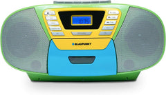 Blaupunkt B 120 Boombox met cd-speler voor kinderen, draagbare cd-speler met radio en USB, MP3-weergave, kinderradio met cd-hoofdtelefoonaansluiting, draagbare cd-speler voor kinderkamer en reizen •