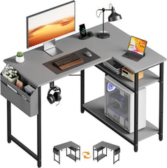 Bureau - Computertafel - Computerbureau - 110x80 cm - Grijs