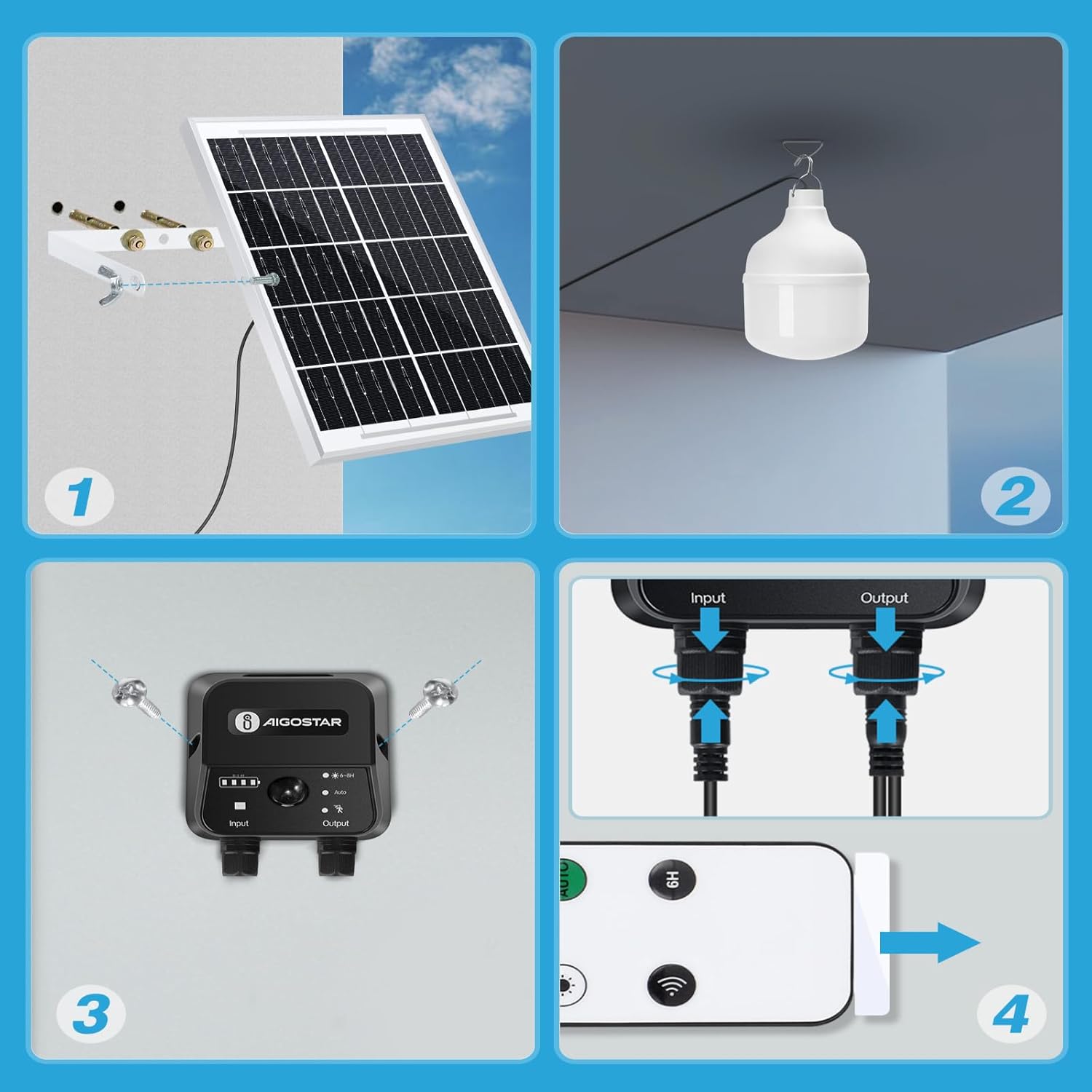 Solar Tuinverlichting - Buitenverlichting - Zonneenergie - Aigostar