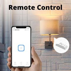 SONOFF BASICR4 Slimme wifi-lichtschakelaar, intelligente draadloze wifi-lichtschakelaar, 10 A/2400 W, oververhittingsbeveiligingsfunctie, compatibel met Alexa en Google Home