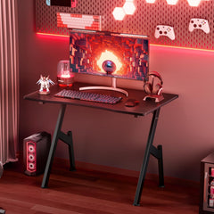 Gaming bureau - Gaming desk - Gaming tafel - 80x50 cm - Zwart - HLDIRECT •