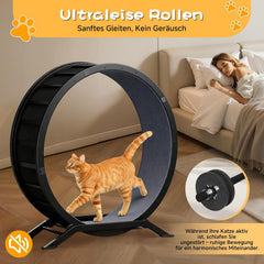 Katten loopwiel - Looprad voor kat - Kattenwiel - Zwart - GTPLAYER •