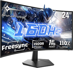 Gaming Monitor - Beeldscherm computer - 24 inch - Curved - 160Hz - FHD - Minifire