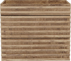 UEV Wastafelonderkast hangend 60 cm, badkamerkast met 2 laden, soft-close-systeem, onderkast voor badkamer, wasplaats, wastafelonderkast, badkamermeubel voor gastentoilet, natuur