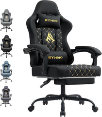 Ergonomische Bureaustoel -  Office Chair - Gamestoel - Volwassenen - Zwart - SYMINO