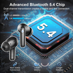 Oortjes draadloos - Met bluetooth - USB C - IP7 - Zwart