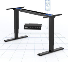 Zit sta bureau - Elektrisch - Verstelbaar - Bureauframe - Zwart - E5B - FLEXISPOT