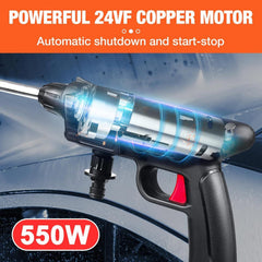 Hogedrukreiniger accu - Hogedrukspuit - Terrasreiniger - Zwart