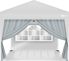 Zijwand voor paviljoen - 3x3m - 2 stuks - Grijs - Tillvex®