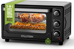 Vrijstaande oven - Hetelucht oven - 25 Liter - 1500W - Zwart - Stilstern