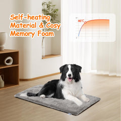 Vetbed Hond – Hondenmat - Warmtedeken Hond - 61x46 cm – Grijs - Nobleza