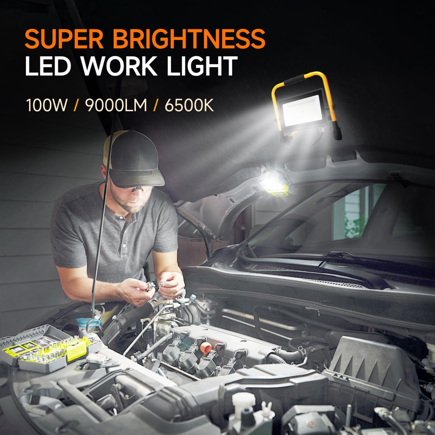 Bouwlamp LED - Werklamp - IP65 - 100W - Aigostar