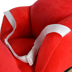 Infantastic® Schommeldier - pluche, vanaf 1 jaar, voor baby en kind, olifant/eenhoorn/luiaard/lieveheersbeestje/schaap, met riem, muziek, handvat, voetensteun, schommelstoel, hobbelspeelgoed,