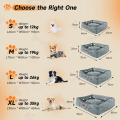 Hondenmand - Hondenkussen - Hondenbed - Grijs - 90x80 cm - Nobleza