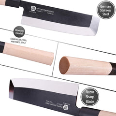 Koksmes - Nakiri mes - Groentemes - Japans mes - 19,4 cm - WILDMOK