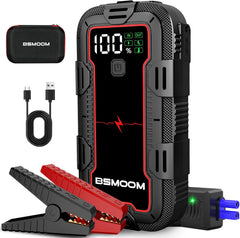 Jumpstarter voor auto - Starthulp - 12V - 5000A - Zwart - BSMOOM