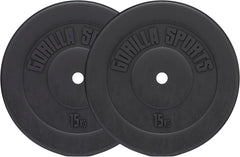 Halterschijven - Halter gewichten - 30 mm - 2x15 kg - Gietijzer - Gorila Sports®