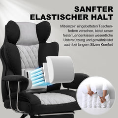 Ergonomische Bureaustoel -  Office Chair - Gamestoel - Volwassenen - Grijs/Zwart - GTPLAYER