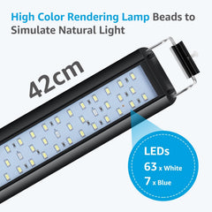 Aquariumverlichting - 42-62 cm - 10 Watt - Aquarium licht - Nobleza