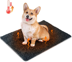 Vetbed Hond – Hondenmat - Warmtedeken Hond - 70x50 cm – Grijs - Nobleza