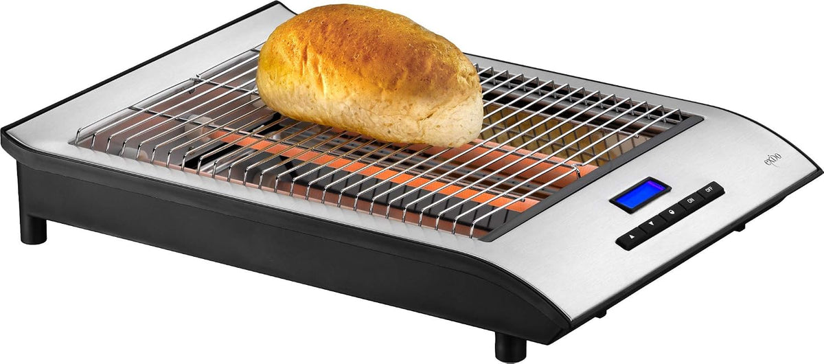 Exido platte broodrooster met timer/display broodrooster, 700 watt