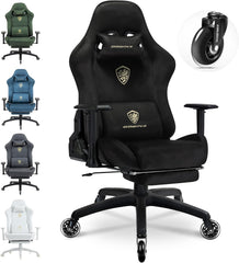 Ergonomische Bureaustoel -  Office Chair - Gamestoel - Volwassenen - Zwart - Dowinx •