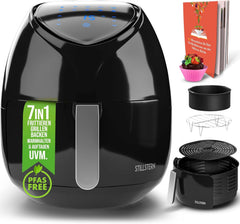 Airfryer - Heteluchtfriteuse - 6,5 Liter - 1800W - Zwart - Stillstern •
