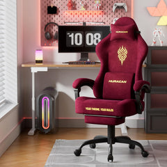 Ergonomische Bureaustoel - Office Chair - Gamestoel - Volwassenen - Rood - Ferghana