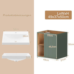 Wastafelkast - Wastafelmeubel - Wastafelonderkast - 50 cm - Groen - UEV