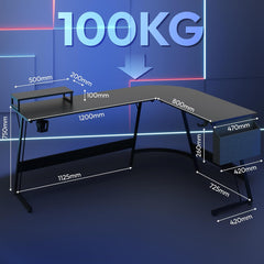 Zit sta bureau - Elektrisch - Verstelbaar - 167 x 127 cm - FD8B - SANODESK