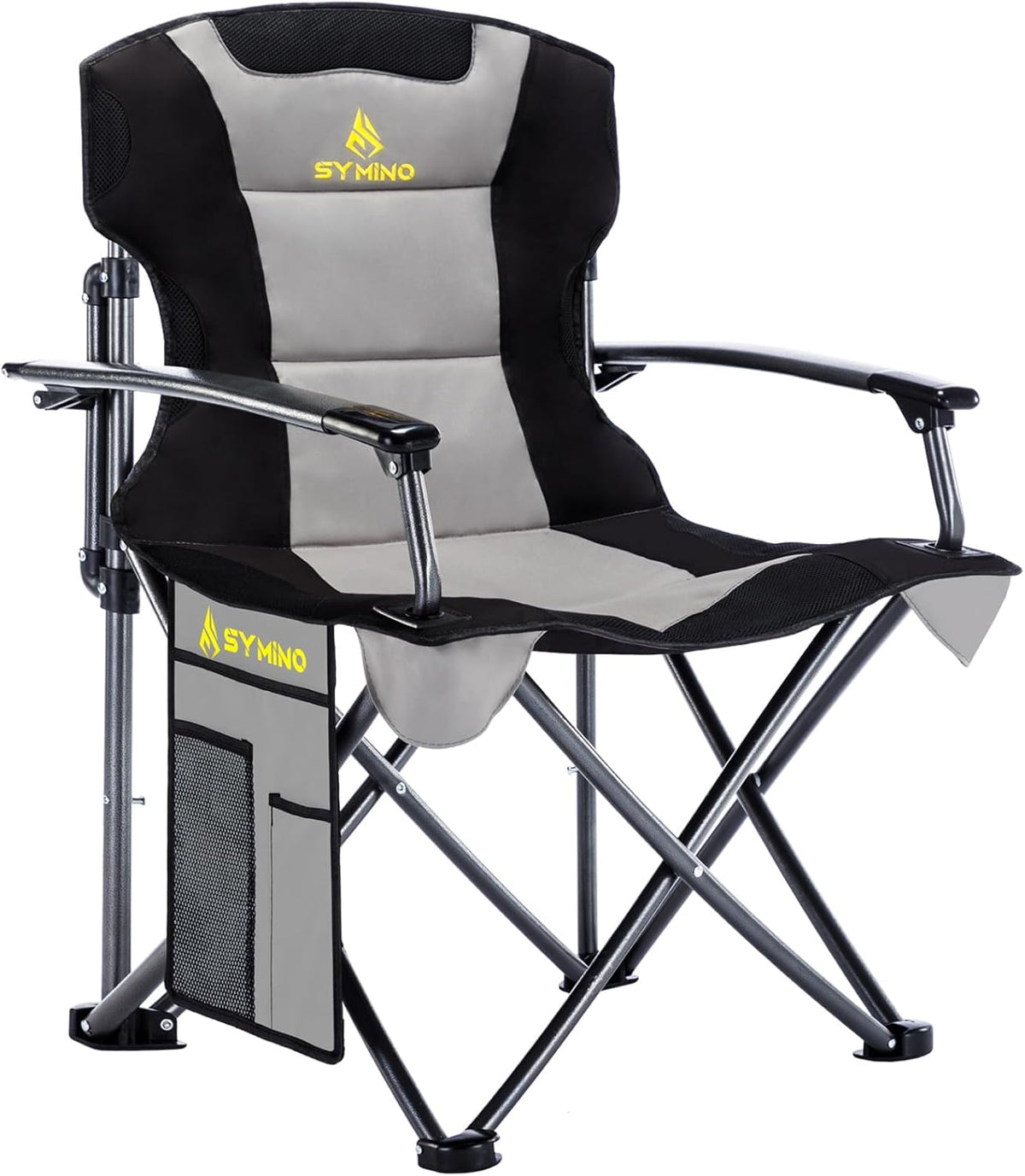 Campingstoel - Visstoel - Vouwstoel - Grijs - Symino