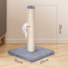 Krabpaal voor katten - 25x25x35 cm - Grijs - Nobleza