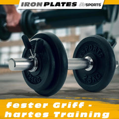 Halterschijven - Halterset- 30 mm - Gietijzer - 10 kg - ScSPORTS®