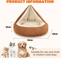 Kattenmand - Kattenbed - 65x58x16 cm - Bruin - Nobleza