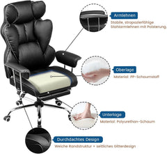 Ergonomische Bureaustoel -  Office Chair - Gamestoel - Volwassenen - Zwart - GTPLAYER - GT200