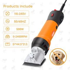 Schaap scheermachine - Schapen Scheerapparaat - 550W - Oranje - Nobleza •