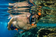 Ocean Reef Aria Classic snorkelmasker, volgelaatsmasker met mondstuk - L/XL