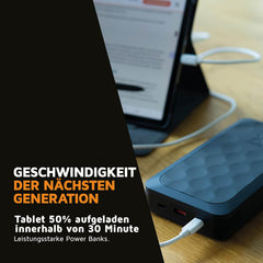 Xtorm 67W Fuel Serie 5 Powerbank 45.000mAh, LED-display, 2x USB-C / 1x USB-A, 100% GRS materiaal, veiligheidsfuncties, geschikt voor Samsung en iPhone, zwart