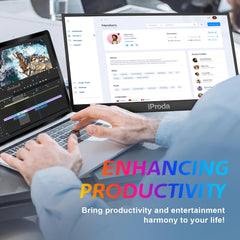 Portable monitor - Draagbare monitor voor laptop - 120Hz - 18,5 inch - Zwart - Iproda