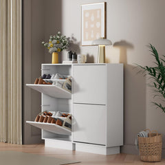 Schoenenkast - Schoenenrek - 99x24x91 cm - Wit - UEV