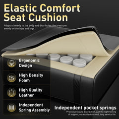 Ergonomische Bureaustoel -  Office Chair - Gamestoel - Volwassenen - Zwart - HLDIRECT