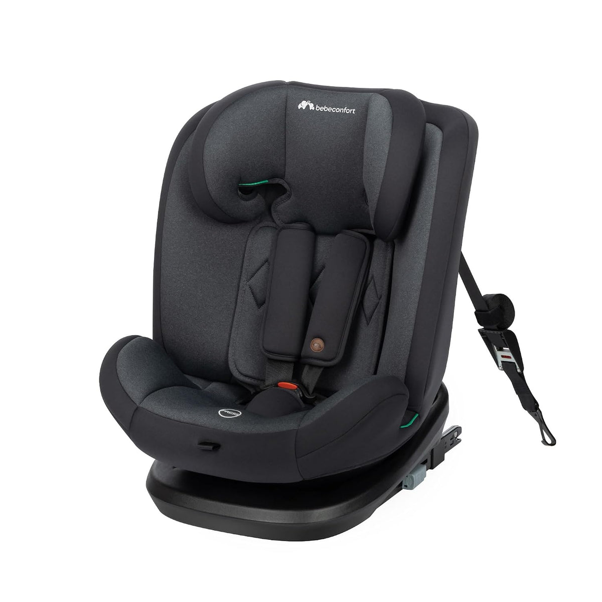 Bebeconfort EverFix i-Size Kinderzitje, voorwaarts gericht kinderzitje, Isofix-kinderzitje, van 15 maanden tot 12 jaar, 9-36 kg, 76-150 cm, getint zwart