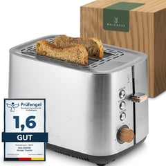 Broodrooster - Toaster - 2 sleuven - 925W - RVS - WALDWERK •