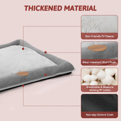 Hondenmand - Hondenkussen - Hondenbed - 75x57 cm - Grijs - Nobleza