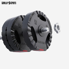 Halterschijven - Halter gewichten - 30 mm - 6x5 kg - Gietijzer - Gorilla Sports®